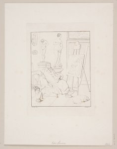 C.A. Lorentzen in His Studio by Edvard Sonne
