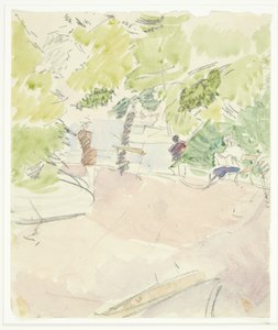 Color Study for the Langelinie Painting by Edvard Weie