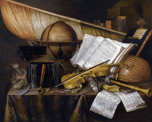 Vanitas Still Life by Edwaert Colyer or Collier