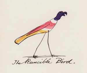 Edward Lear, The Bird Book: The Runcible Bird by Edward (after) Lear