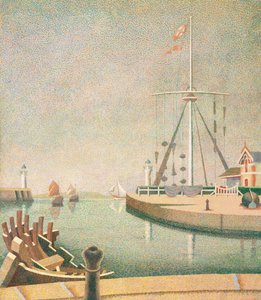 Honfleur, Entrance to the Harbour by Edward Alexander Wadsworth