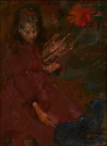 Gathering Firewood by Edward Atkinson Hornel