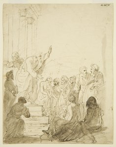 Original sketch for the Altarpiece in St Pauls
