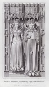 Effigy of King Henry IV and His Queen Joan of Navarre in Canterbury Cathedral by Edward Blore