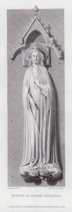 Effigy of Queen Eleanor by Edward Blore