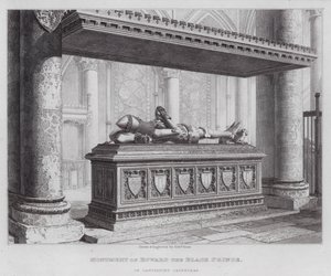 Monument of Edward the Black Prince, in Canterbury Cathedral by Edward Blore