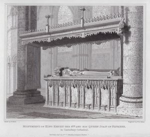 Monument of King Henry IV and His Queen Joan of Navarre in Canterbury Cathedral by Edward Blore