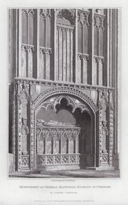 Monument of Thomas Hatfield, Bishop of Durham, in Durham Cathedral by Edward Blore