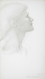 Head of a Man by Edward Burne-Jones