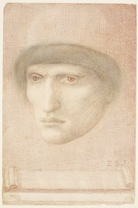 Male Portrait - Possibly Dante or Study for St George Series