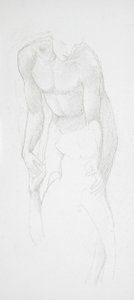 Two Male Nudes by Edward Burne-Jones