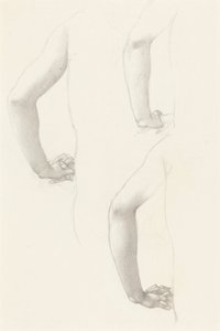 Studies of an Arm and Hands by Edward Burne Jones