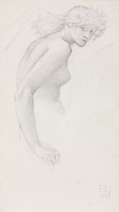 Study of a Female Figure by Edward Burne Jones