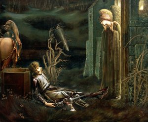 The Dream of Sir Lancelot at the Chapel of the Holy Grail, 1896