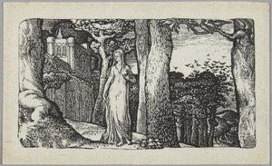 The Lady with the Rooks by Edward Calvert