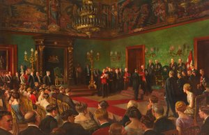 Pilgrimage, 26 March 1926, Member of the Royal Victorian Order of St John Investiture in Malta by Edward Caruana Dingli