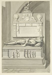 Monument to Sir Henry Newton, and Lady Newton, in Bristol Cathedral by Edward Cashin