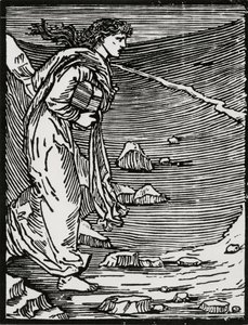 Coming Out into Hell by Edward Coley (after) Burne Jones