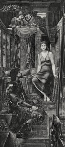 King Cophetua and the Beggar Maid by Edward Coley (after) Burne Jones