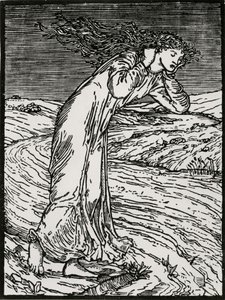 Psyche Throwing Herself into the River by Edward Coley (after) Burne Jones