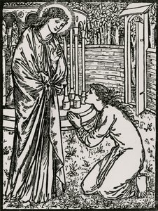 Psyche and Juno by Edward Coley (after) Burne Jones