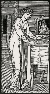 Psyche by the Table by Edward Coley (after) Burne Jones