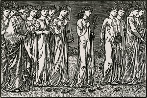 The Procession to the Hill by Edward Coley (after) Burne Jones