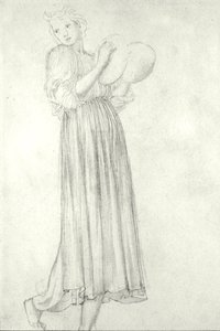 Girl with Cymbals by Edward Coley Burne Jones