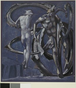 Perseus and Andromeda, Study for The Doom Fulfilled by Edward Coley Burne Jones