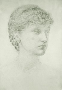 Portrait of Madeleine Wyndham by Edward Coley Burne Jones
