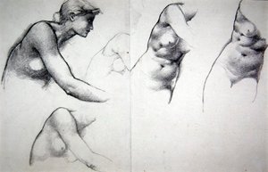 The Tree of Forgiveness - Study for the figure of Phyllis by Edward Coley Burne Jones