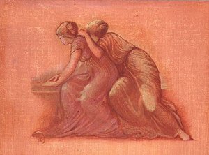 Figures on a Balcony by Edward Coley Burne Jones