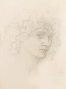 Head of May Morris by Edward Burne Jones