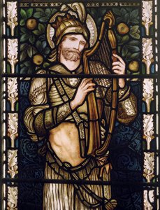 King David Harping, 1876 by Edward Burne Jones