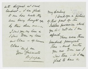 Letter to the artist