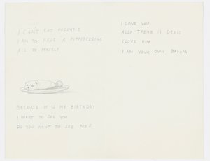 Letter to the artist