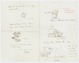 Letter to Angela Thirkell by Edward Burne Jones