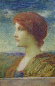 Portrait of Sarah Bernhardt (1844-1923) by Edward Burne Jones