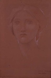 Study of Margaret Burne-Jones for 