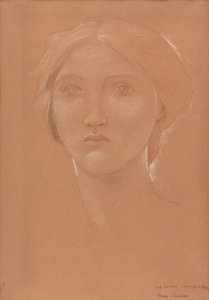 Study of the head of Margaret Burne-Jones for 