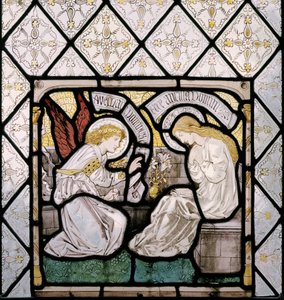 The Annunciation (detail from the east window) by Edward Burne Jones