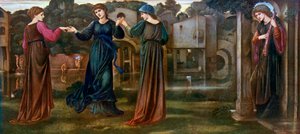 The Mill, Girls Dancing to Music by a River, 1870-1912 by Edward Burne Jones