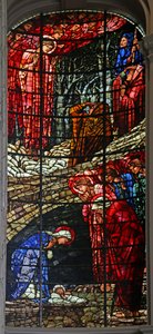 The Nativity and Annunciation to the Shepherds by Edward Burne Jones