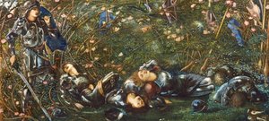 The Prince enters the Briar Wood, illustration from 