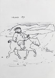 William Morris on Horseback by Edward Coley Burne Jones