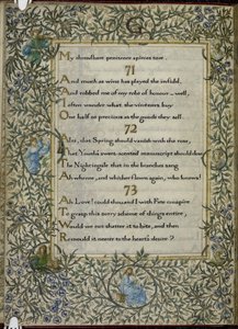 The Rubaiyat of Omar Khayyam, Verses 71 - 73 by Edward Coley and Morris William Burne Jones