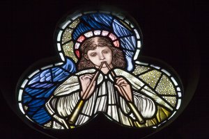 Angels blowing double pipes, Angel Musicians