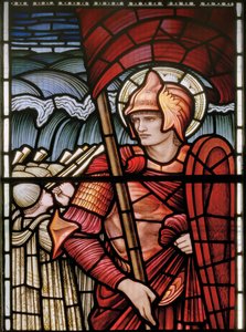 Joshua (detail) by Edward Coley and Dearle Burne Jones