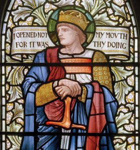 King Ethelbert (detail) by Edward Coley and Dearle Burne Jones