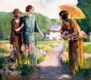 Picking Flowers by Edward Cucuel